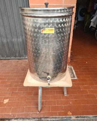 Serbatoio Botte Contenitore acciaio inox 75L