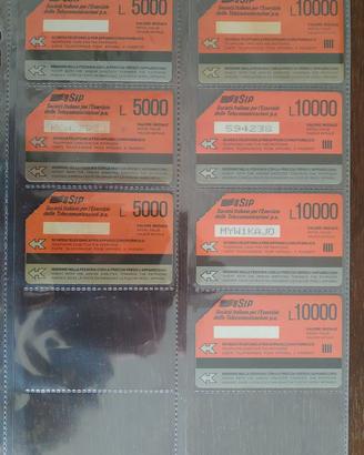 Lotto Schede telefoniche Urmet rosse Rare