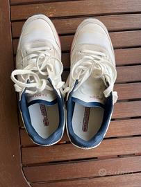 Scarpa tennis bianca interno blu U.s Polo