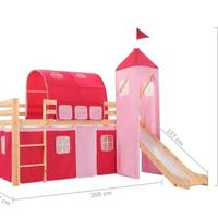 cameretta bambina lettino con scivolo 