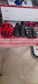 casco e scarpe mtb
