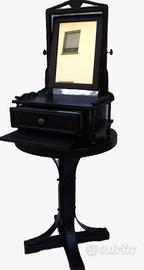 specchiera stile antico noce scuro 