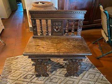 panca antica in legno