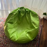 Pouf a sacco verde 80x80