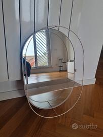Specchio Maison Du Monde ovale con mensola