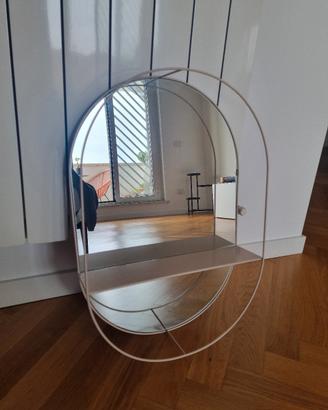Specchio Maison Du Monde ovale con mensola