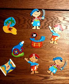 Decorazioni pirati e portafoto bimbi