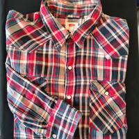 Camicia Levi's Uomo Flanella Quadri Rosso/Blu