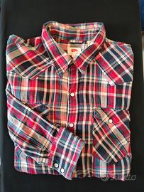 Camicia Levi's Uomo Flanella Quadri Rosso/Blu