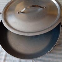 Tegame in alluminio pesante con coperchio