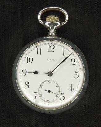 OROLOGIO DA TASCA ANCRE MOERIS MILAN IN ARGENTO
