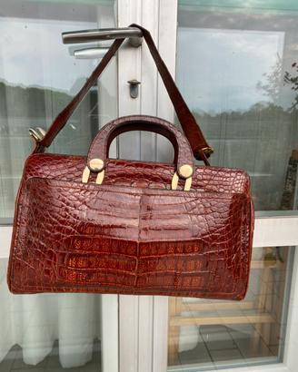 Borsa di vero coccodrillo