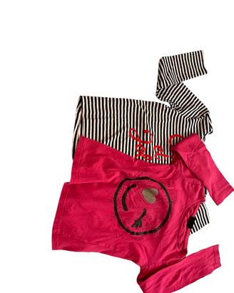 Set 2 maglie maniche lughe 5-6 anni