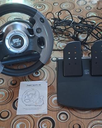Volante Gaming Super Sports 3X + Pedaliera