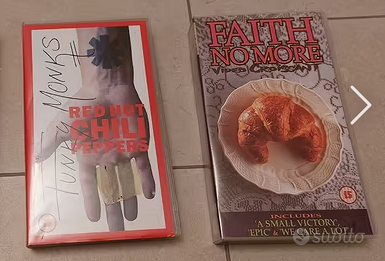 VHS RedHotChiliPeppers e FaithNoMore #idearegalo