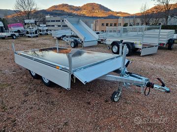 Carrello rimorchio auto doppio asse 3 metri