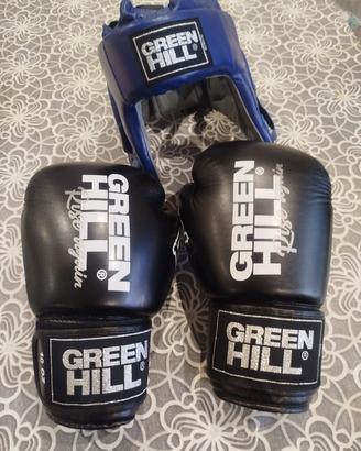KIT GREEN HILL GUANTONI E CASCHETTO 