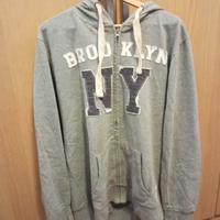 felpa uomo in cotone grigia