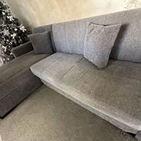 Divano letto angolare con penisola 3 posti