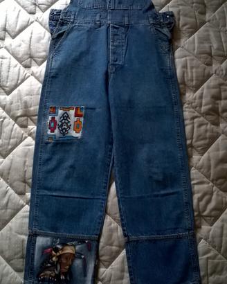 Salopette jeans blue family (benetton)