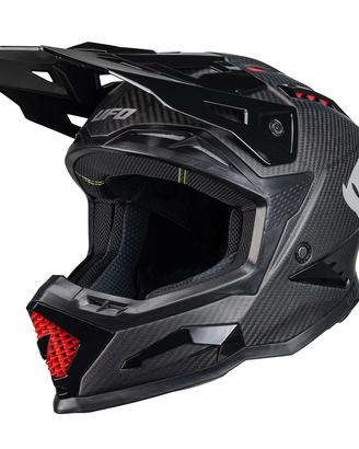 CASCO CROSS MOTOCROSS ENDURO UFO ECHUS IN CARBONIO