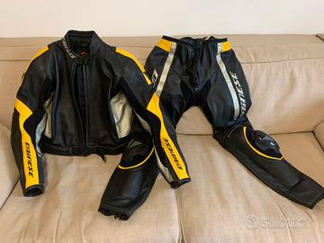 Tuta moto divisibile in pelle Dainese