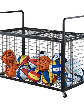 Carrello Portaoggetti Palline Sportive con Ruote
