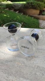 Set 2 OLIERE / ACETIERE "PIPETTE GLASS" MENU