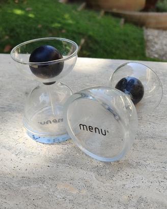 Set 2 OLIERE / ACETIERE "PIPETTE GLASS" MENU