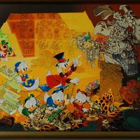 C.erfo serigrafia Cavazzano e il tempio Maya