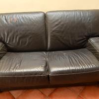 Divano 2 posti in pelle