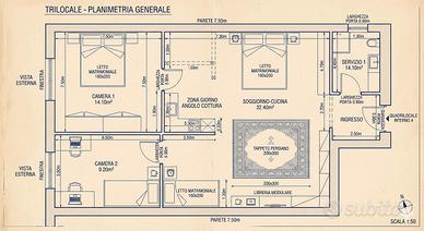 TOR SAPIENZA - trilocale con BALCONE- P AUTO