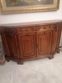 Mobile in noce con credenza