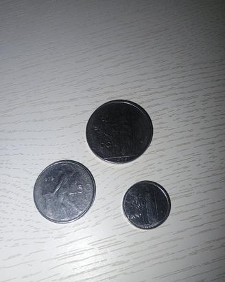 Lire 50 Lire 100 grande e piccola