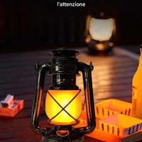 Lanterna a Led Ricaricabile USB da Campeggio Black