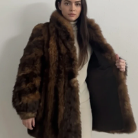 Pelliccia Vintage Marrone Morbida - colore marrone