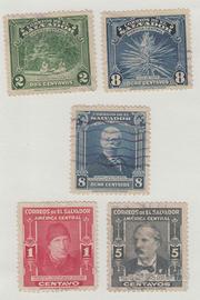 5 Francobolli El Salvador
