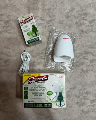 Diffusore Antizanzare  USB + Ricarica 480h