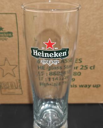 Set 6 bicchieri Heineken 250ml