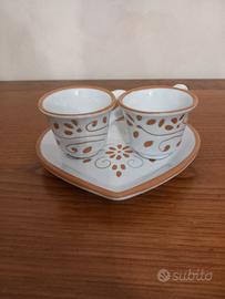 Set 2 Tazzine Caffè Cuore Ceramica