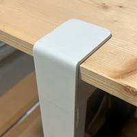 Gambe da Tavolo Bianche con morsetto