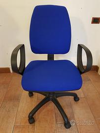 Poltroncina ergonomica girevole nuova