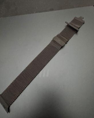 Loop in maglia milanese in titanio nero (49 mm)
