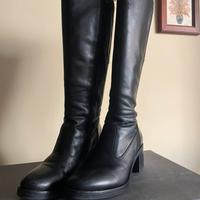 Stivali Nero Giardini Vera Pelle Donna Neri