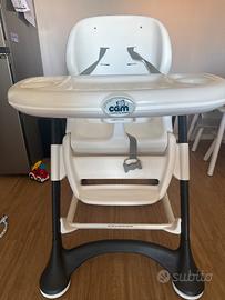 Seggiolone Pappa Cam Campione - Regolabile e Chiud
