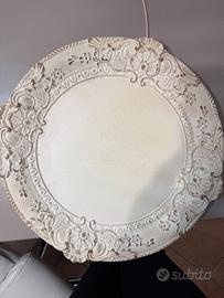 sottopiatti legno intarsiati bianco