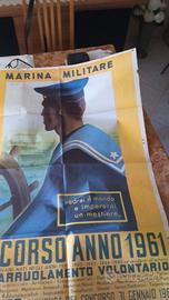 Manifesto Poster 1961 Concorso Arr. Marina 130x90
