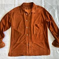 Camicia in pelle scamosciata