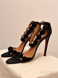 Splendidi sandali ALAIA neri numero 38