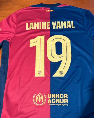 Maglia FC Barcelona home 2024/2025 Lamine Yamal 19